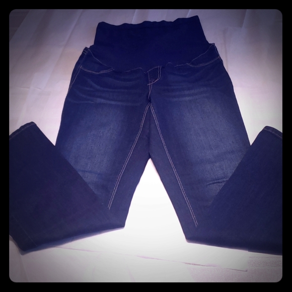 1822 DENIM Maternity Jeans Stretch Top Pull On NEW Women's 29 NWOT 🎉HPx3🎉 - Picture 4 of 11
